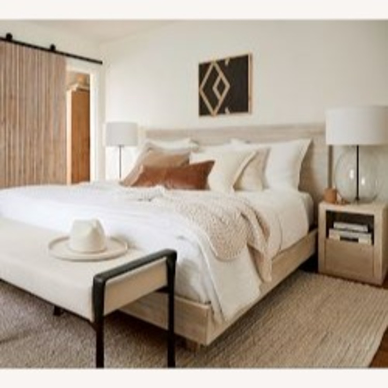 Cayman Platform Bed & Headboard, Queen, Biscotti - image-2