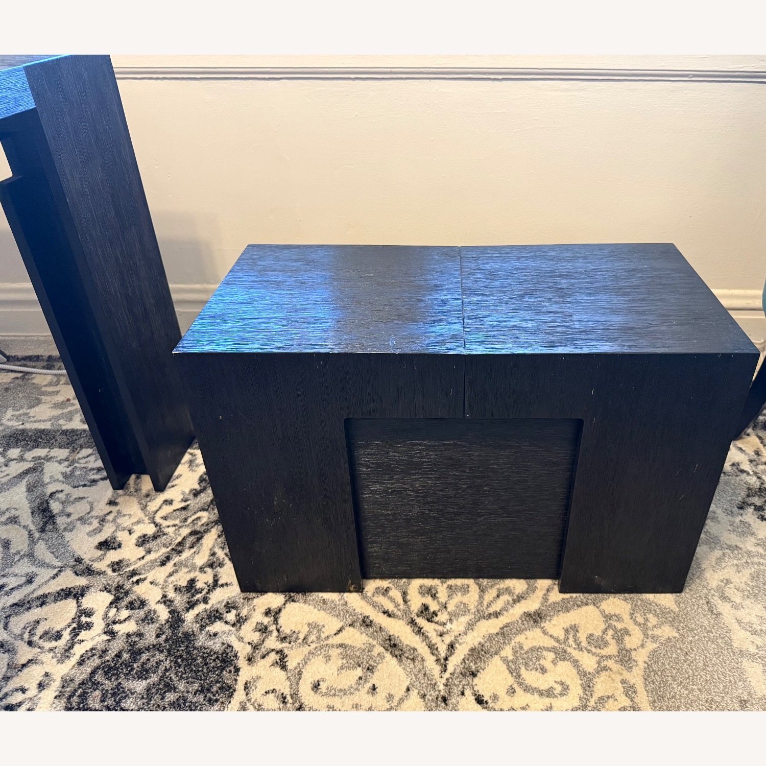 Smoked Hickory Transformer Dining Set With Bench - image-3