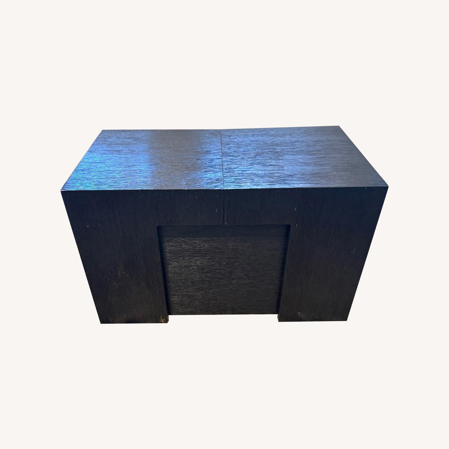 Smoked Hickory Transformer Dining Set With Bench - image-13