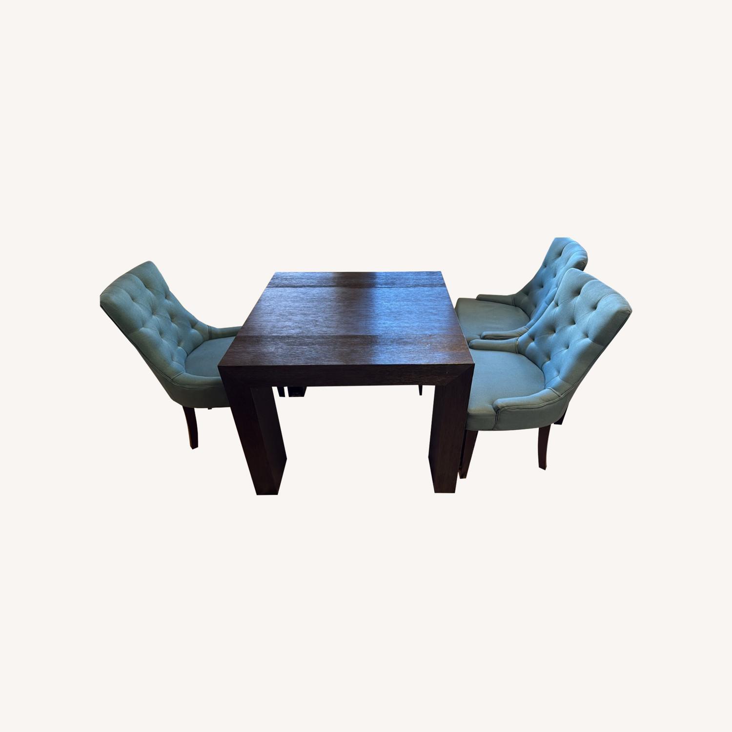 Smoked Hickory Transformer Dining Set With Bench - image-0