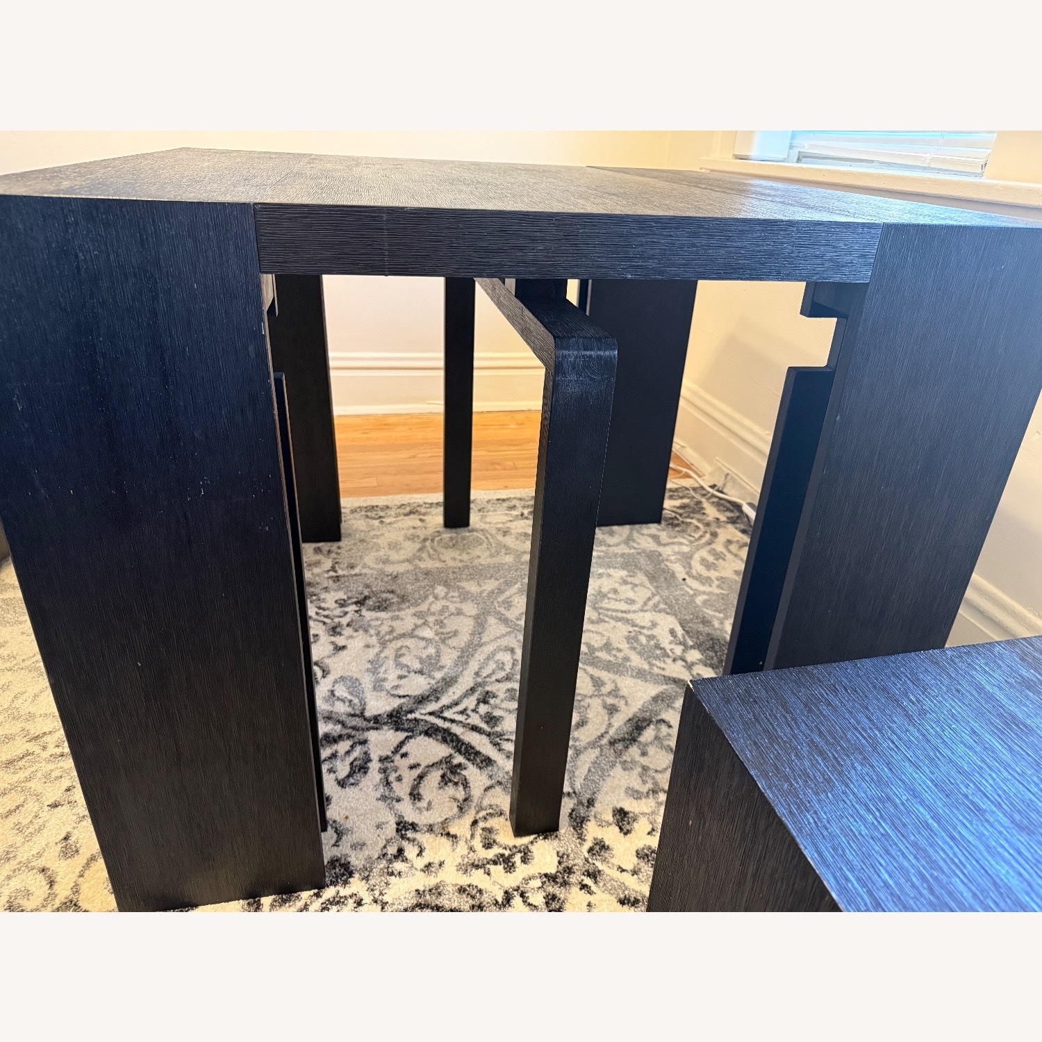 Smoked Hickory Transformer Dining Set With Bench - image-6