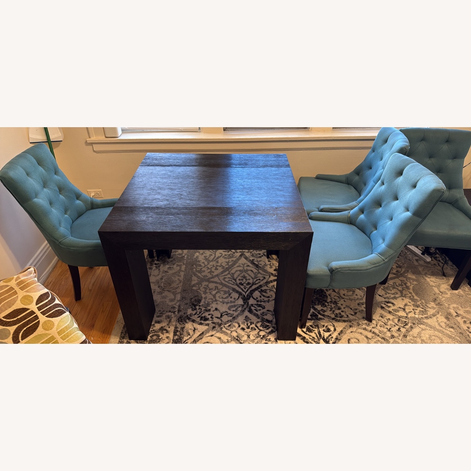 Smoked Hickory Transformer Dining Set With Bench - image-2