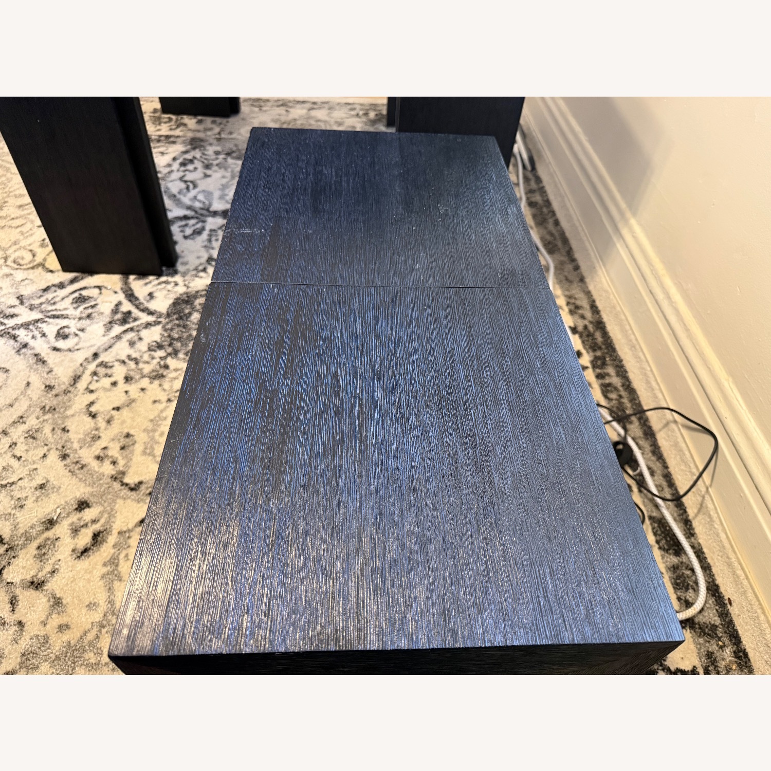 Smoked Hickory Transformer Dining Set With Bench - image-5