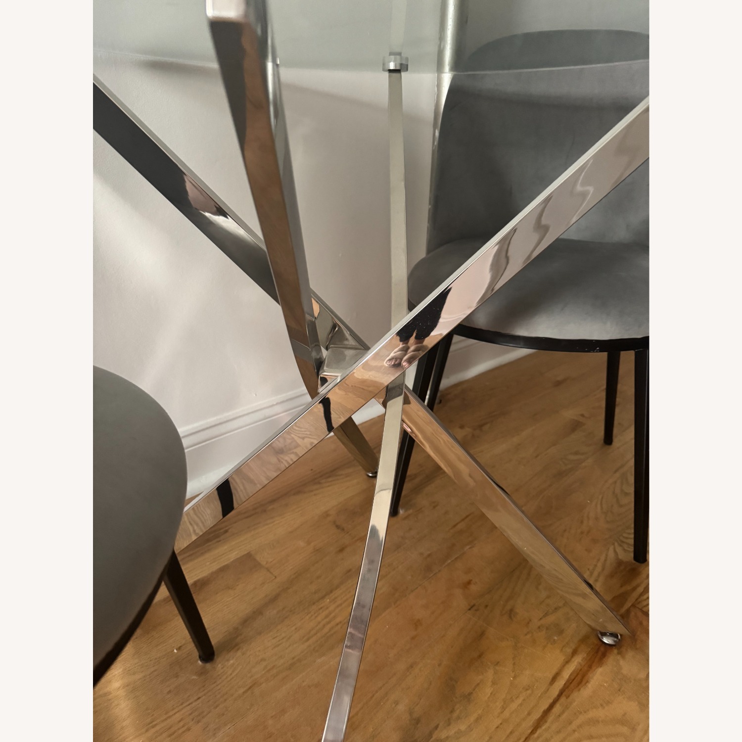 Transparent Glass Dining Table  - image-8