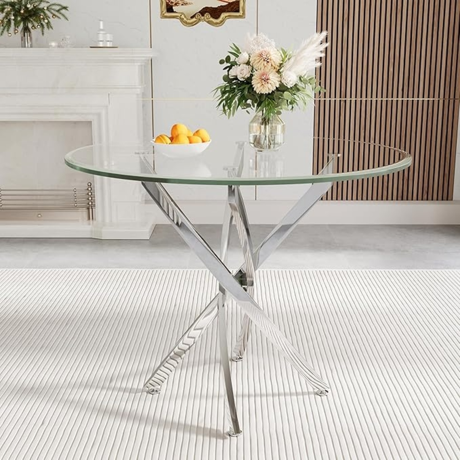 Transparent Glass Dining Table  - image-11