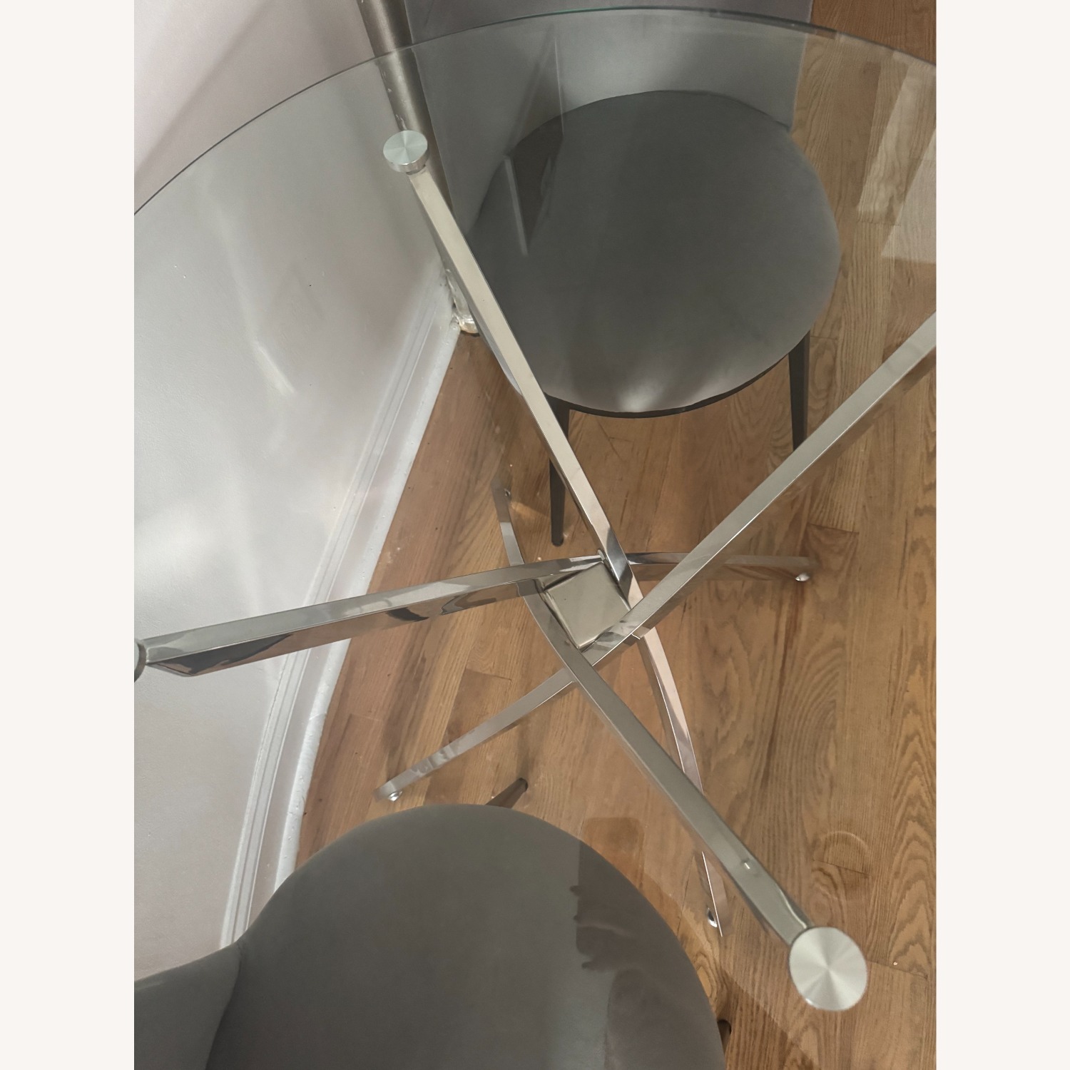 Transparent Glass Dining Table  - image-5