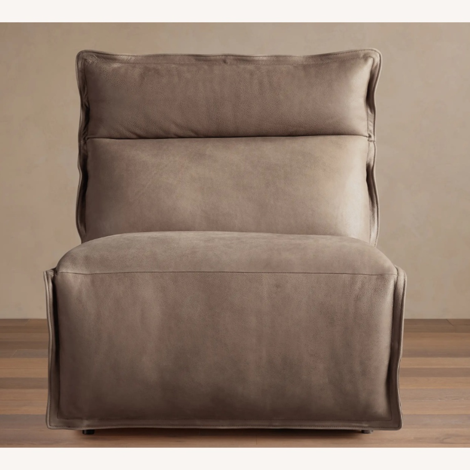 Arhaus Rowland Light Brown Leather Recliner - image-5