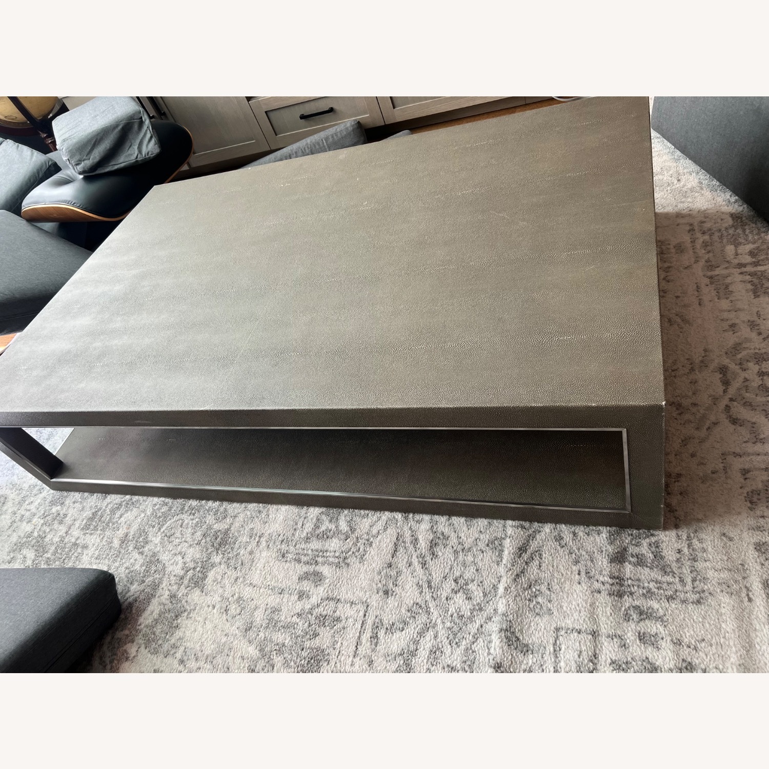 Restoration Hardware Cela Shagreen Coffee Table - image-3