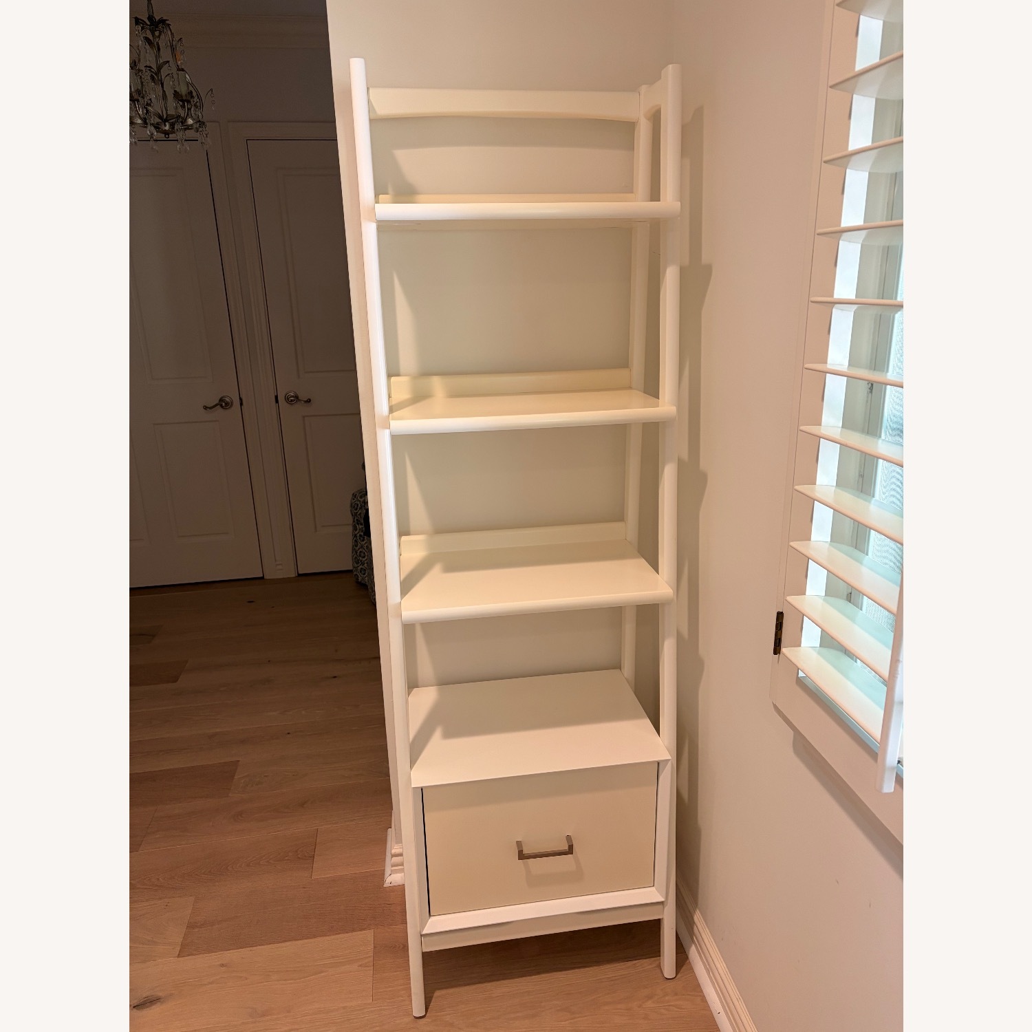 West Elm Mid-Century Bookshelf W Drawer (22") - image-1