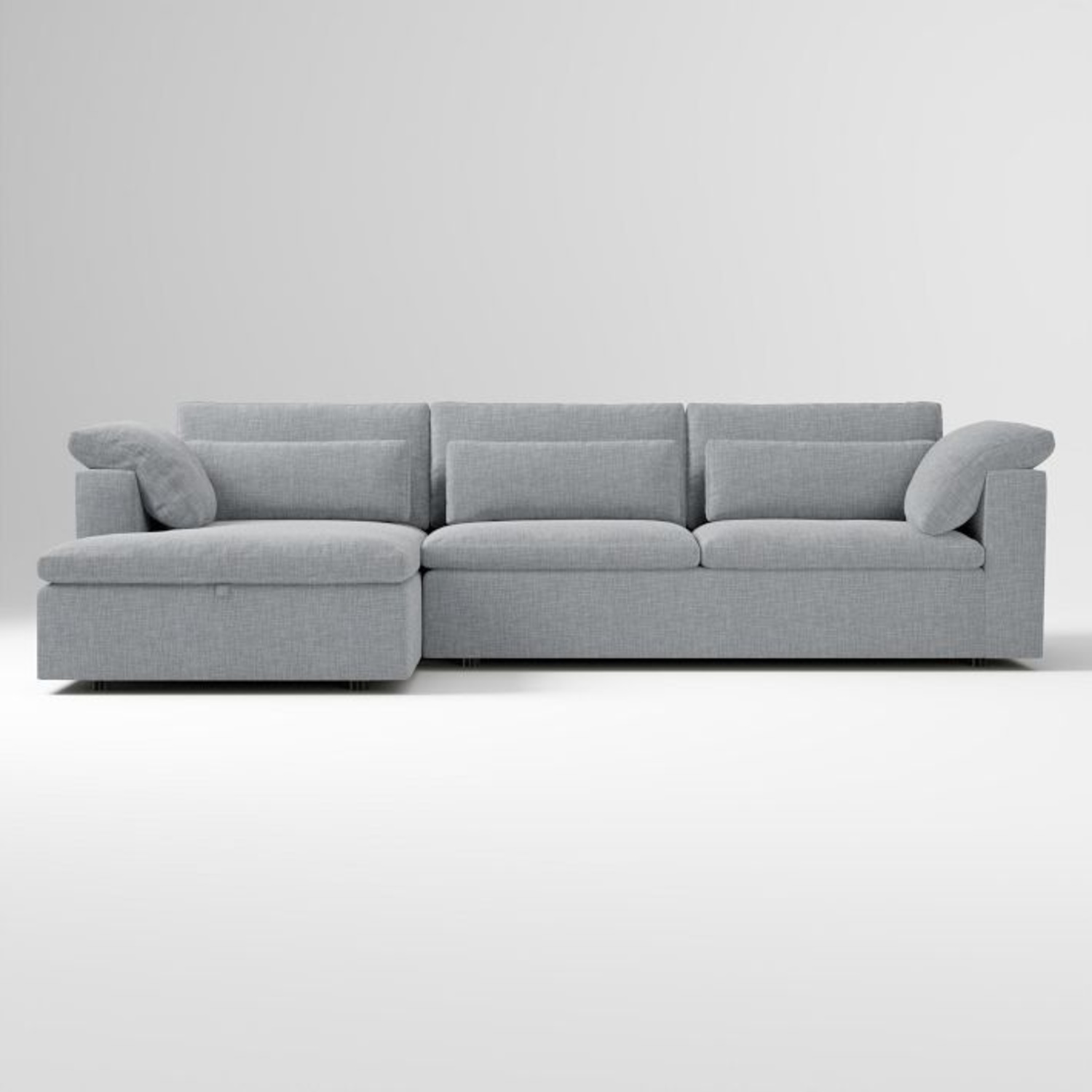 West Elm Harmony Modular 2 Piece Sleeper With Storage Chaise - image-5