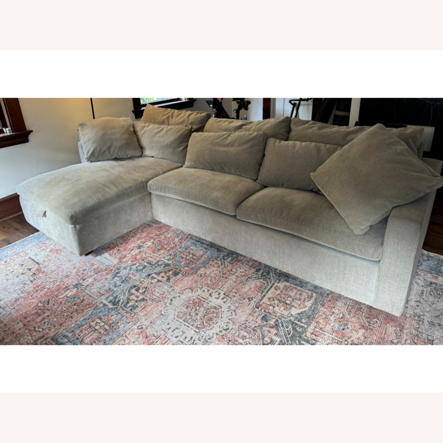 West Elm Harmony Modular 2 Piece Sleeper With Storage Chaise - image-1