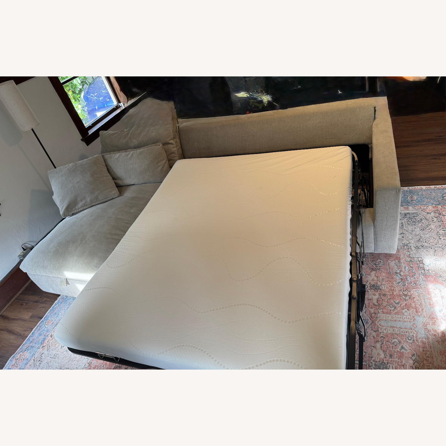 West Elm Harmony Modular 2 Piece Sleeper With Storage Chaise - image-4