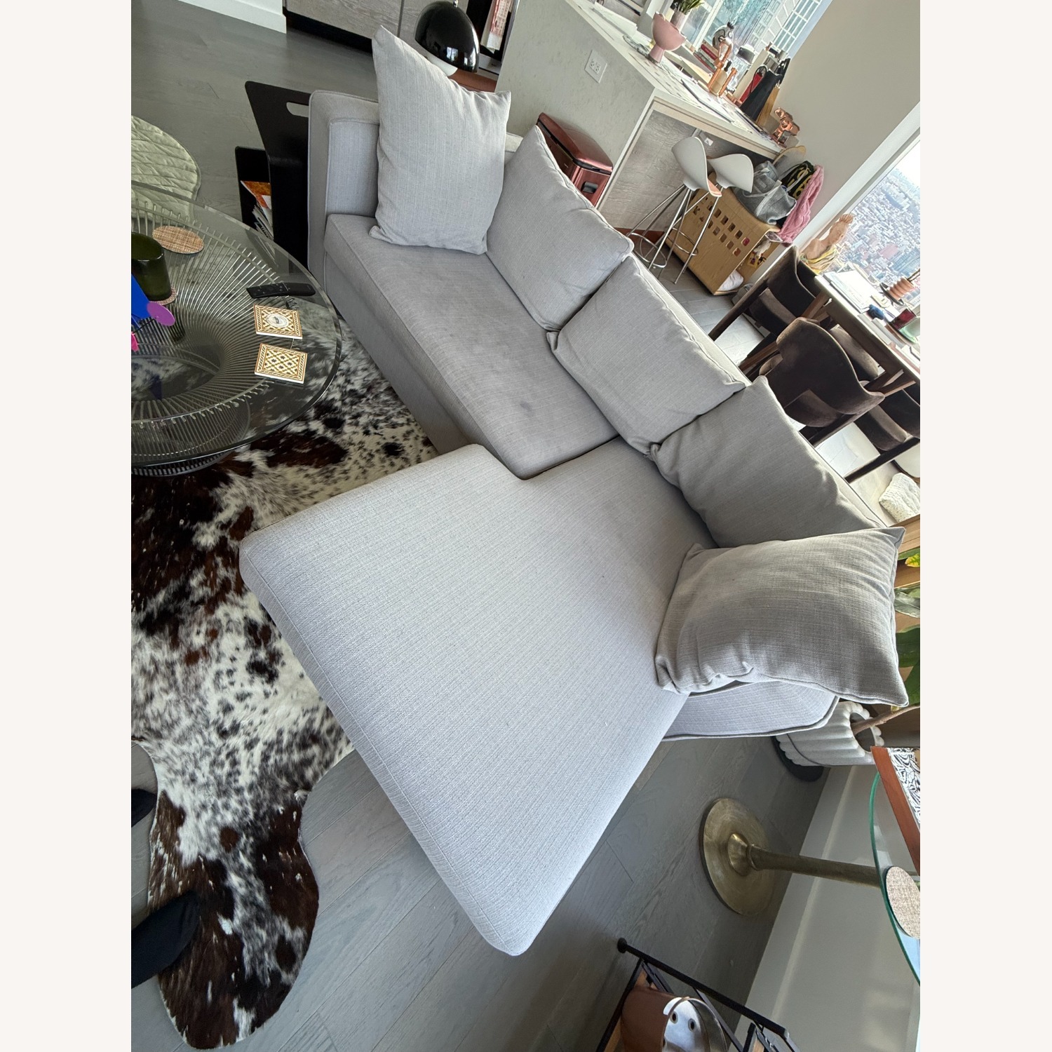 ABC Carpet and Home Light Gray 2 Piece Sectional - image-6