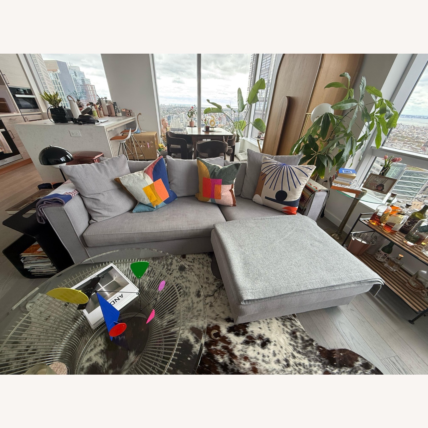 ABC Carpet and Home Light Gray 2 Piece Sectional - image-3