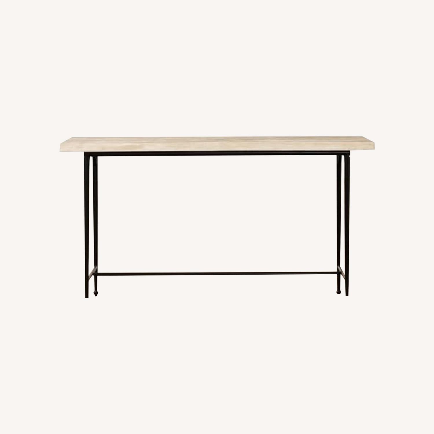 McGee and Co Travertine Console Table - image-0