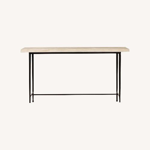 Used McGee and Co Travertine Console Table for sale on AptDeco