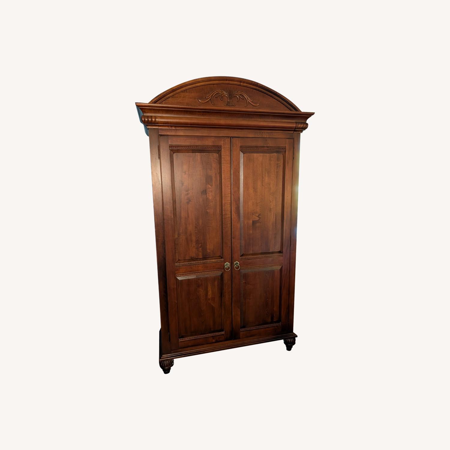 Ethan Allen Wood Armoire - image-0