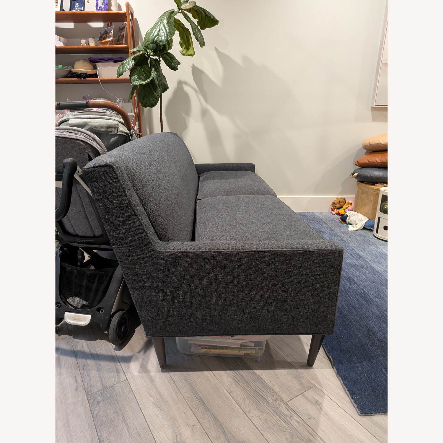 Room & Board Braden Blue Fabric 3+ Seater Sofa - image-5