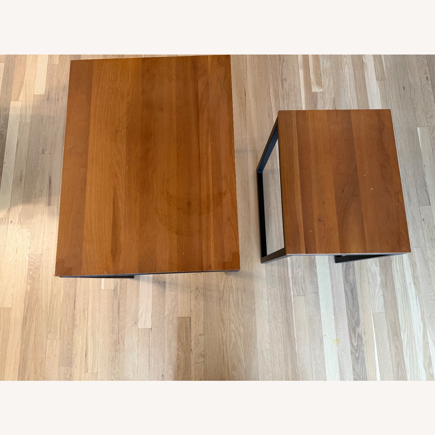 Ethan Allen Dark Brown Wood Side Tables - image-5