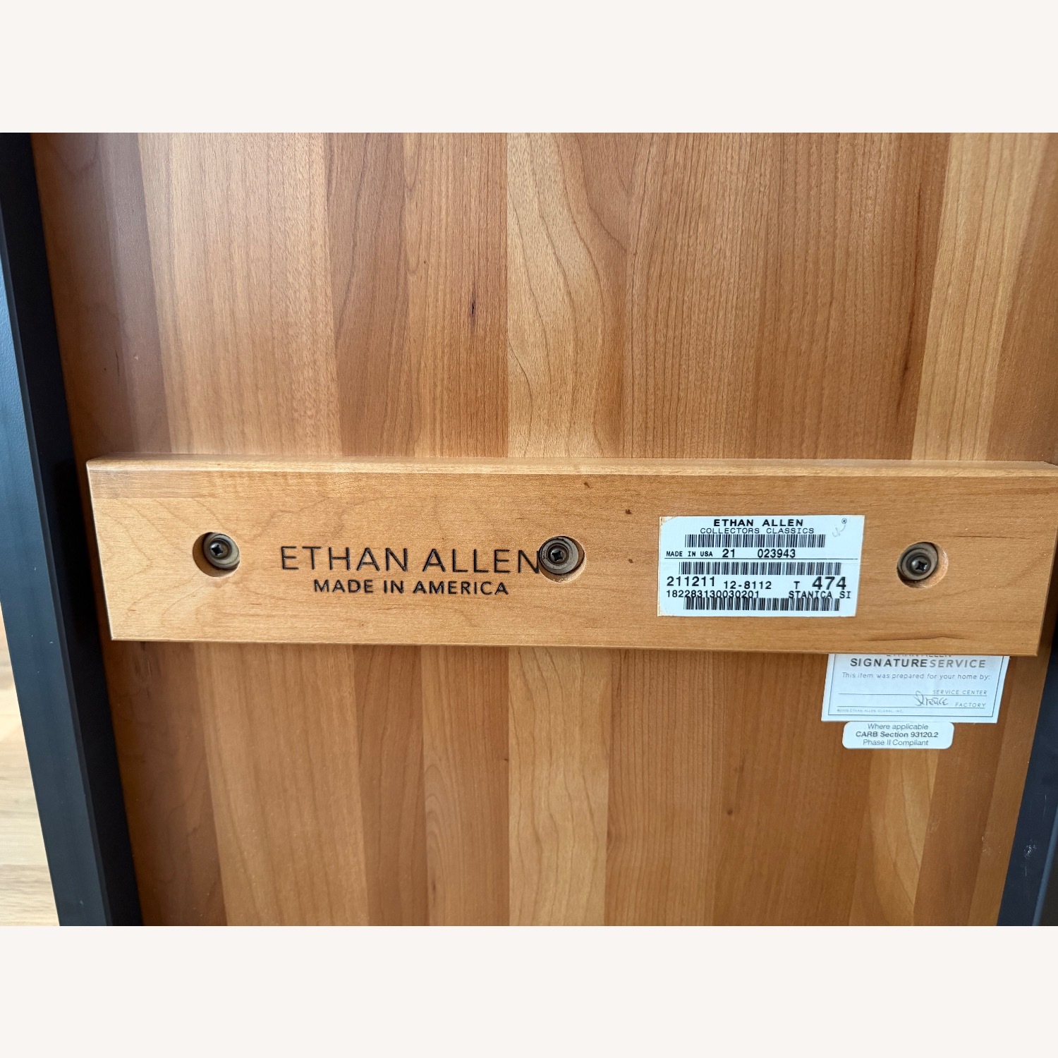 Ethan Allen Dark Brown Wood Side Tables - image-7