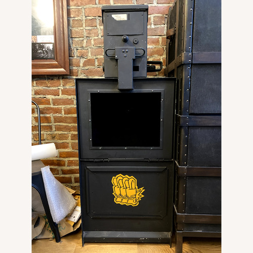 Used Vintage/Antique Black Metal Chest for sale on AptDeco