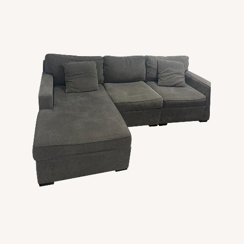 Used Macy's Radley Dark Gray 3+ Piece Sectional for sale on AptDeco