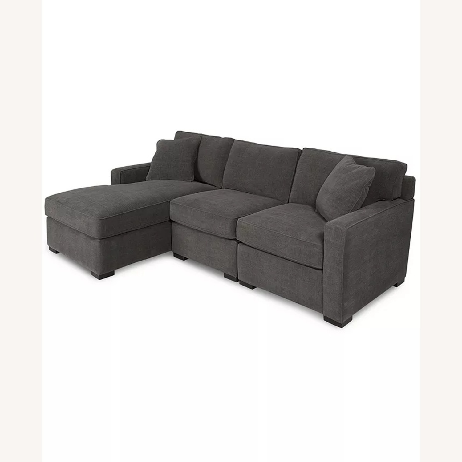 Macy's Radley Dark Gray 3+ Piece Sectional - image-4