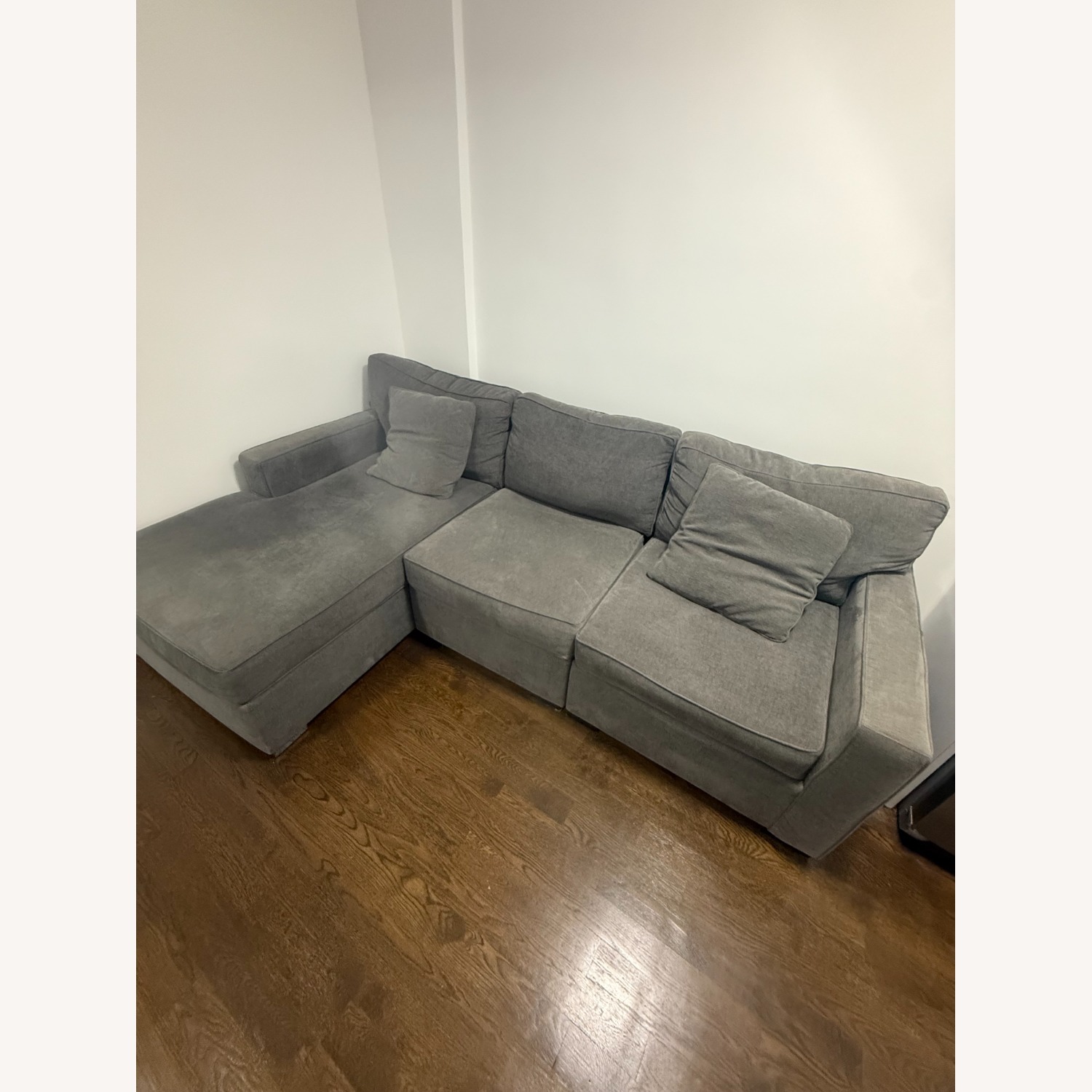 Macy's Radley Dark Gray 3+ Piece Sectional - image-3