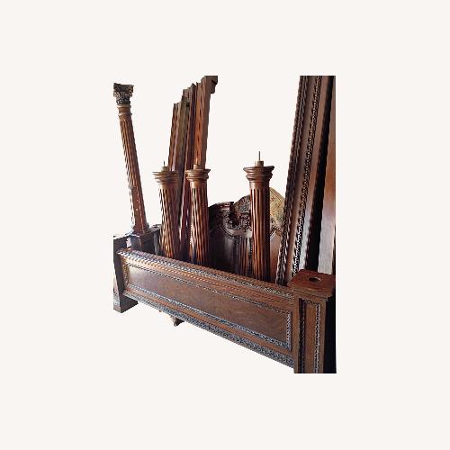 Used Dark Brown King Bed for sale on AptDeco