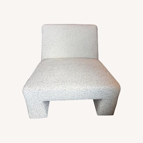 Used CB2 Dario Cream Boucle Accent Chair for sale on AptDeco