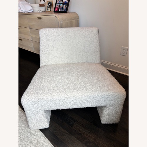 Used CB2 Dario Cream Boucle Accent Chair for sale on AptDeco