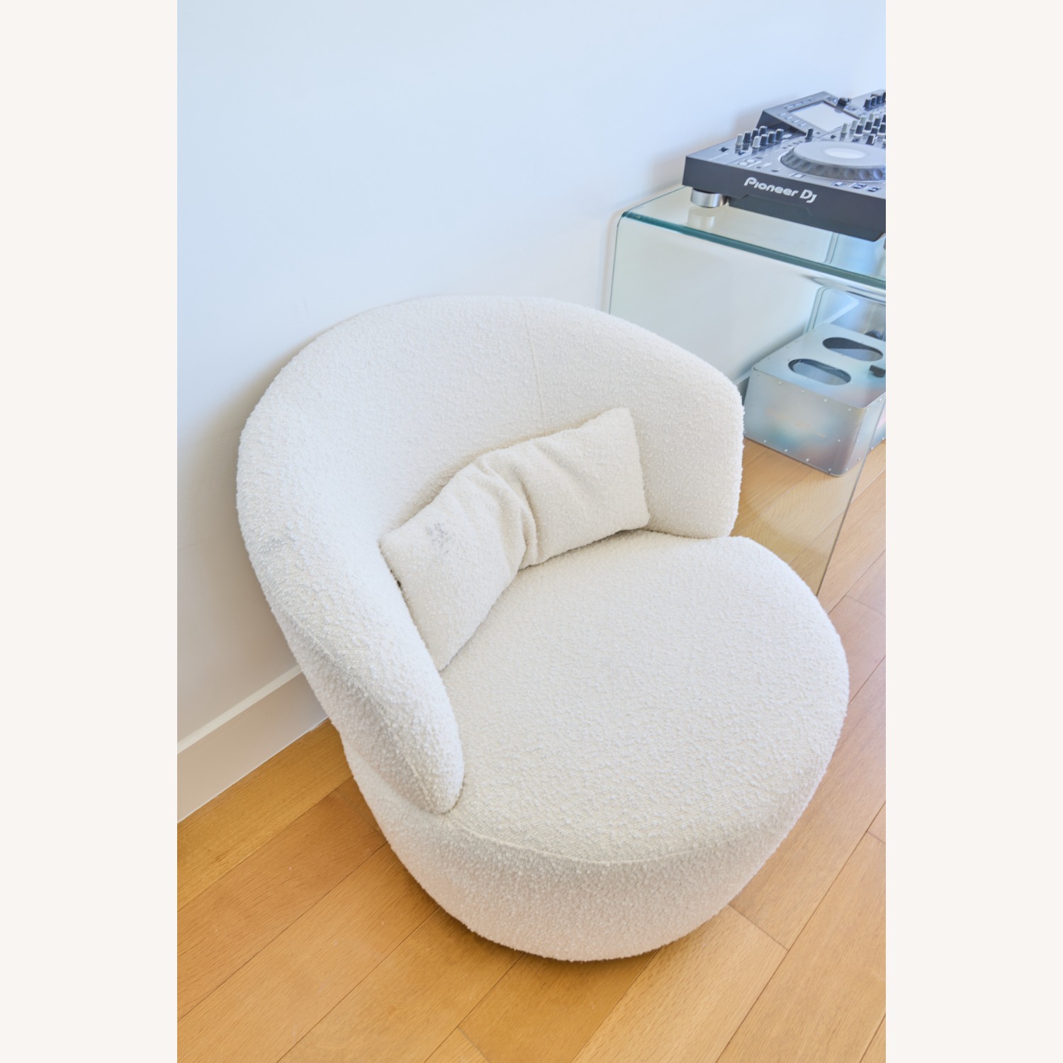 Castlery Amber Bouclé Swivel Chair - image-4