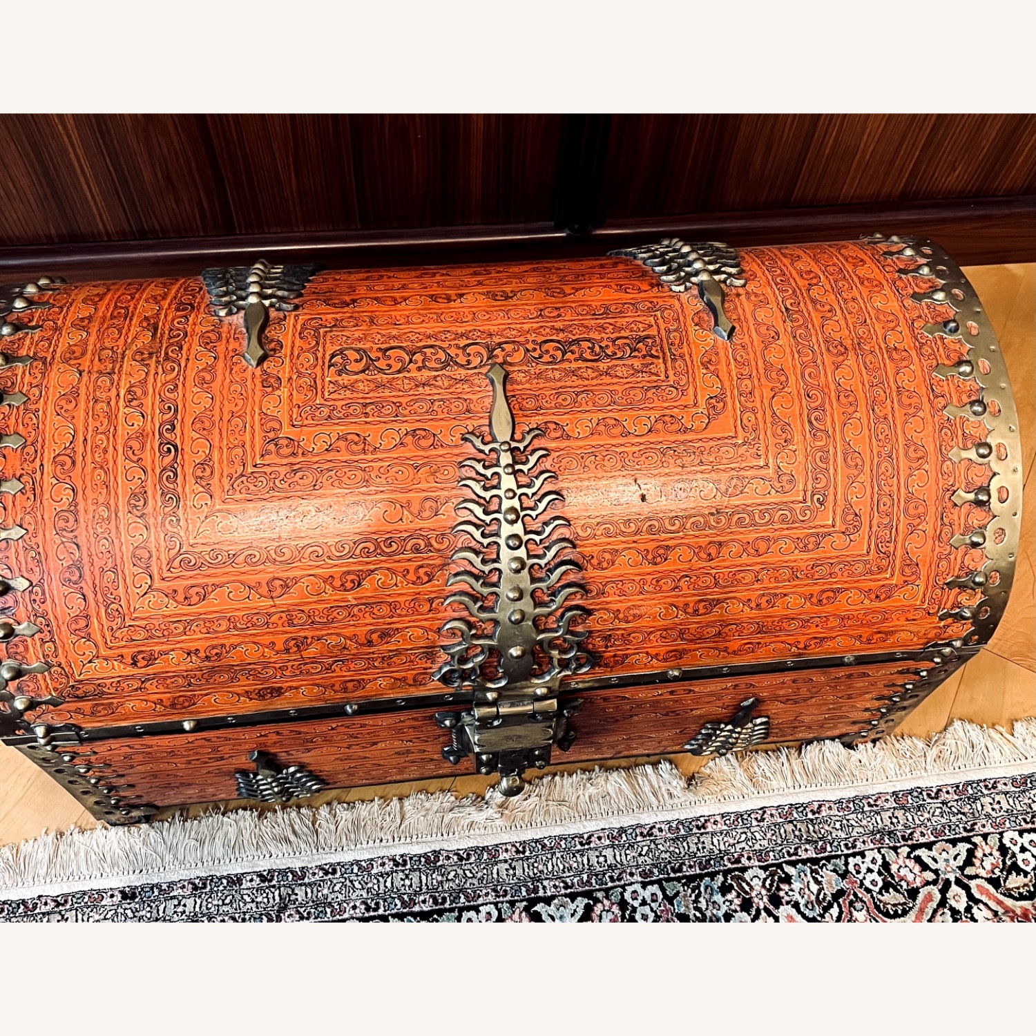 Vintage/Antique Finds Orange Chest - image-1