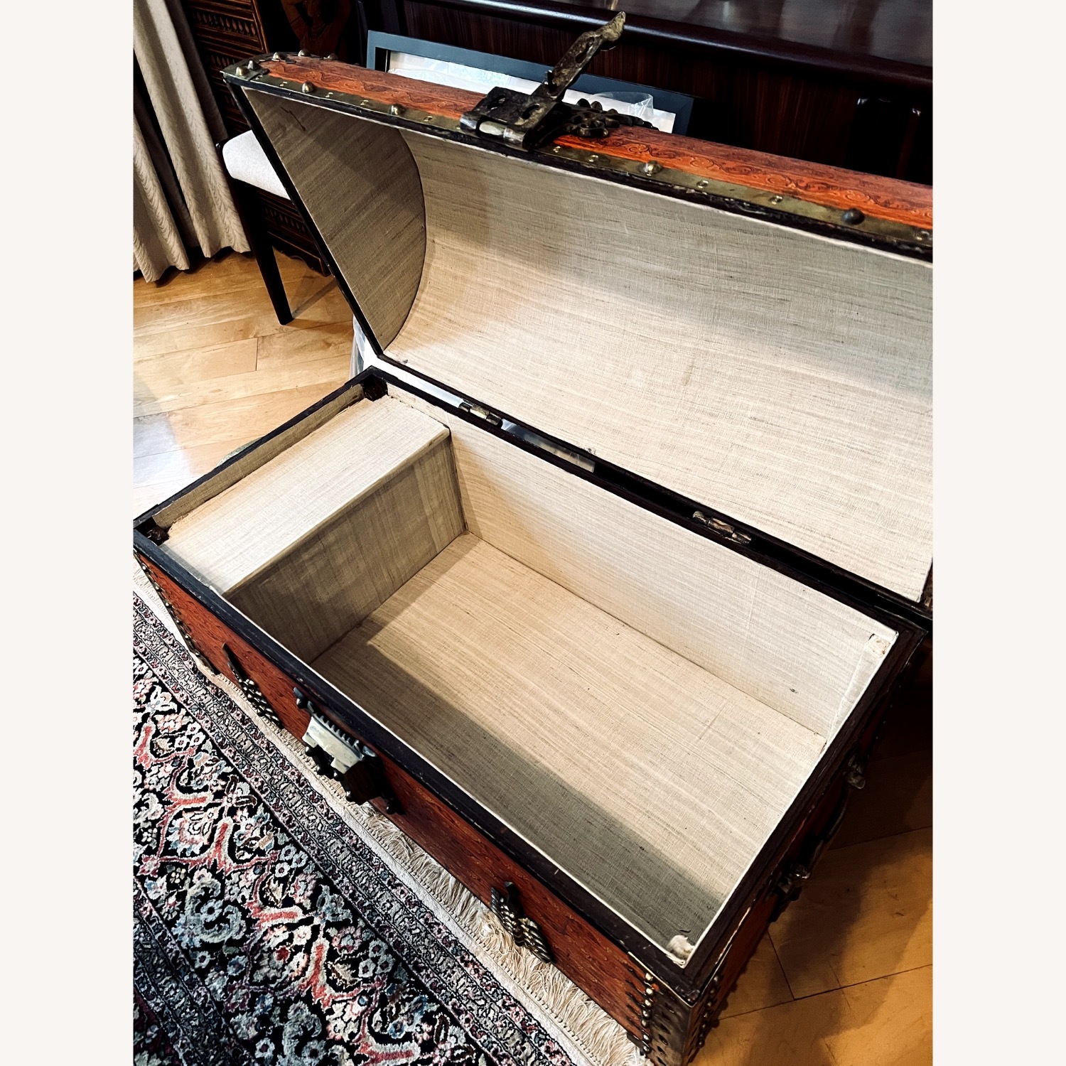 Vintage/Antique Finds Orange Chest - image-3