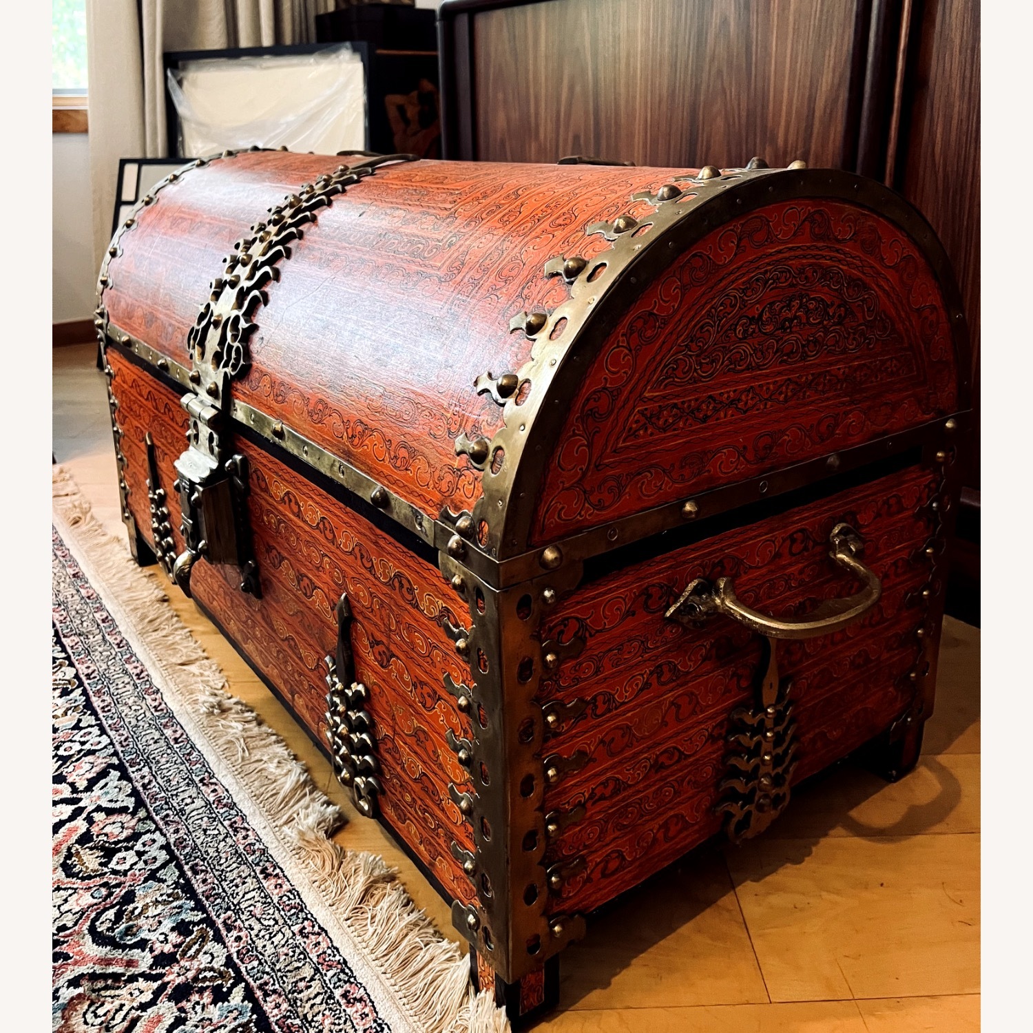 Vintage/Antique Finds Orange Chest - image-2