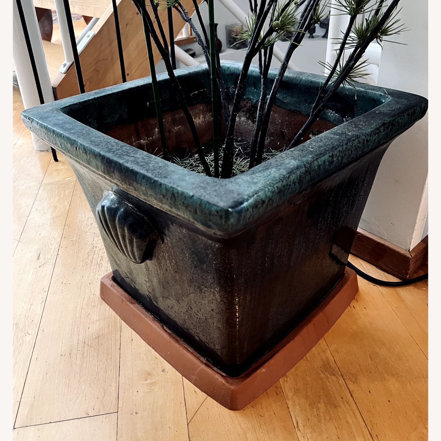 Green Glaze Planter - image-2