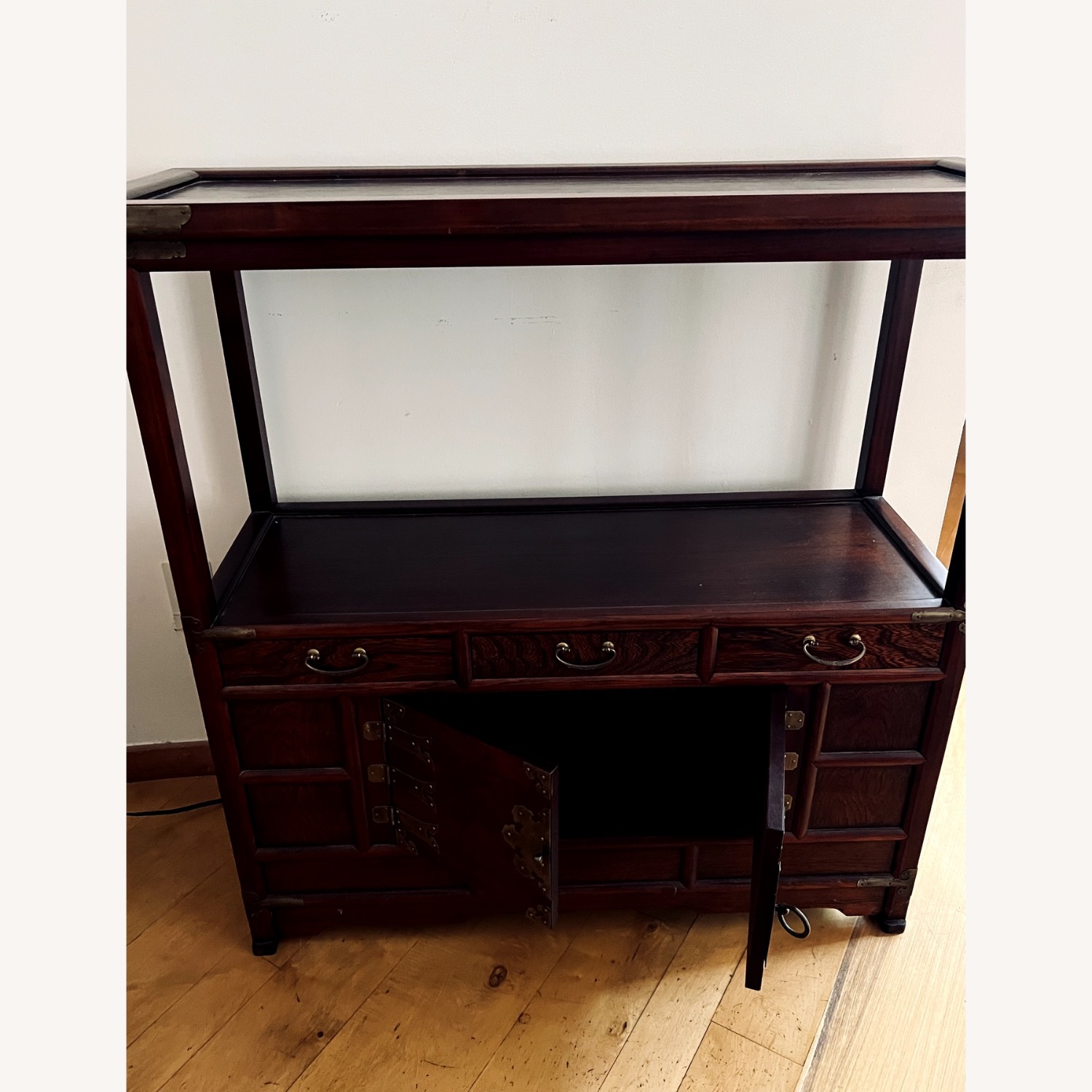 Vintage/Antique Finds Dark Brown Wood Sideboard - image-3