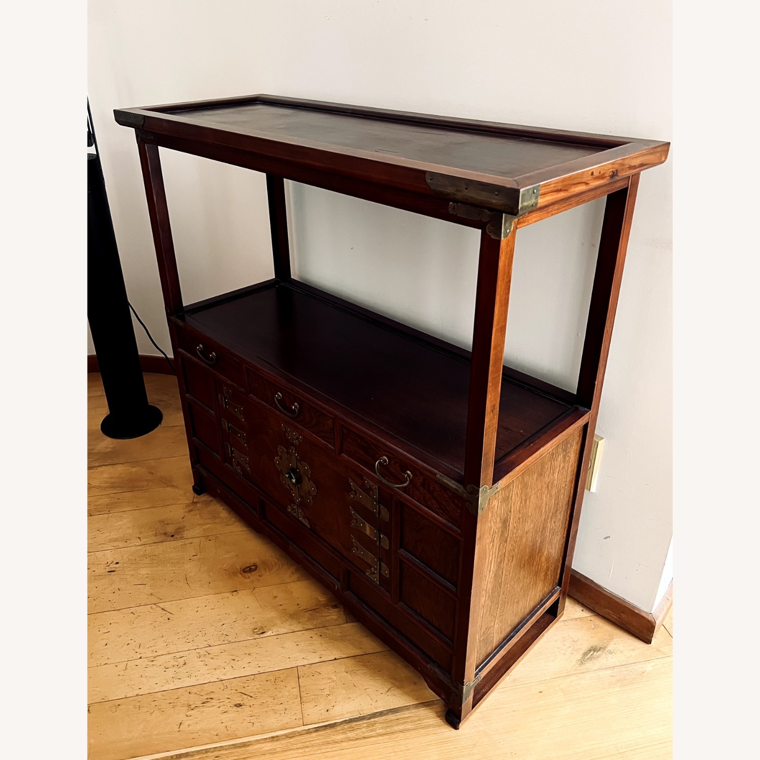 Vintage/Antique Finds Dark Brown Wood Sideboard - image-2