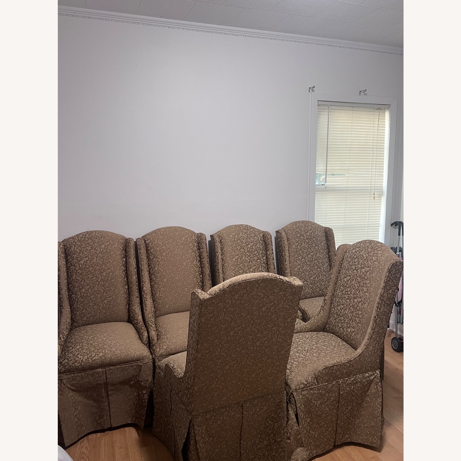 Vintage/Antique Finds Fabric Dining Chairs - image-5