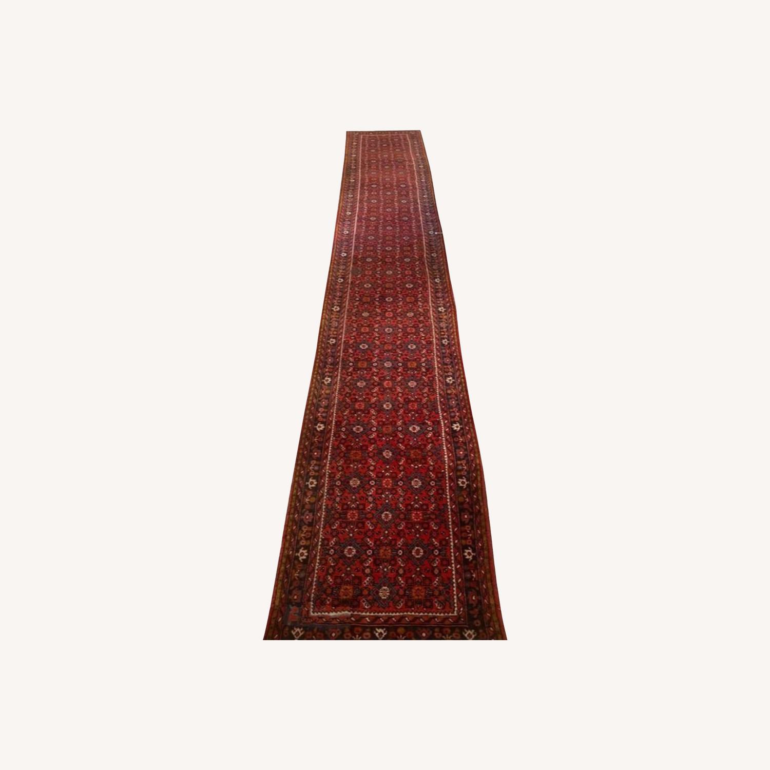 Vintage/Antique Finds Red Runner Rug 2.7' x 15' - image-0