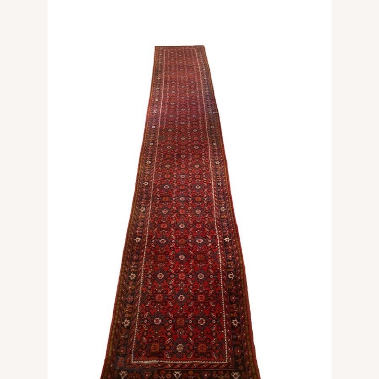 Vintage/Antique Finds Red Runner Rug 2.7' x 15' - image-1