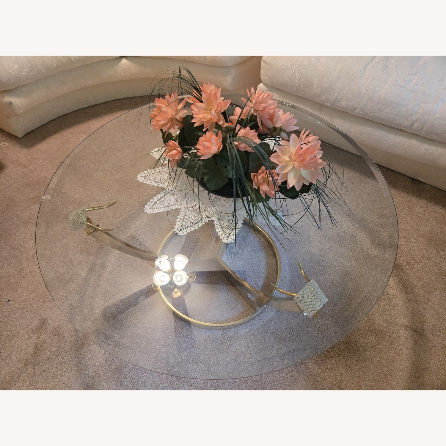 Transparent Glass Coffee Table - image-3
