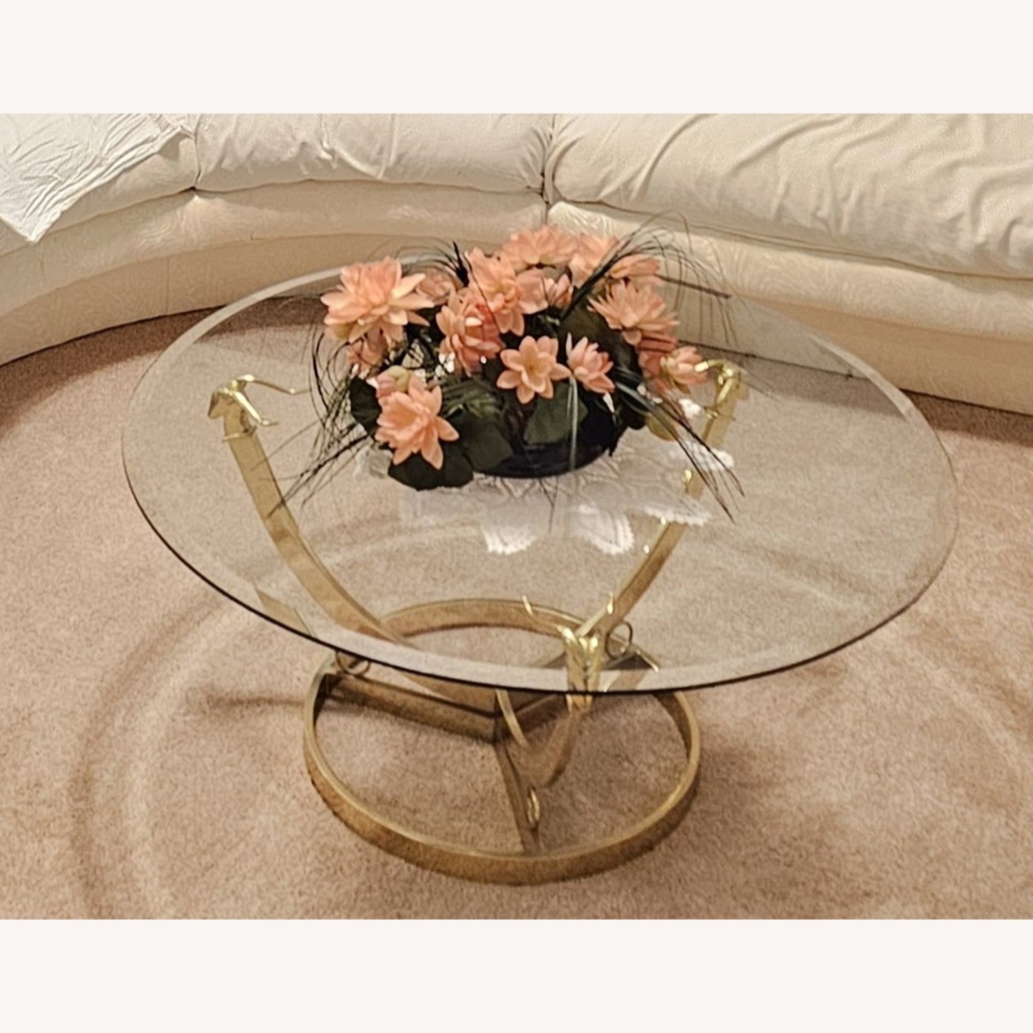 Transparent Glass Coffee Table - image-1
