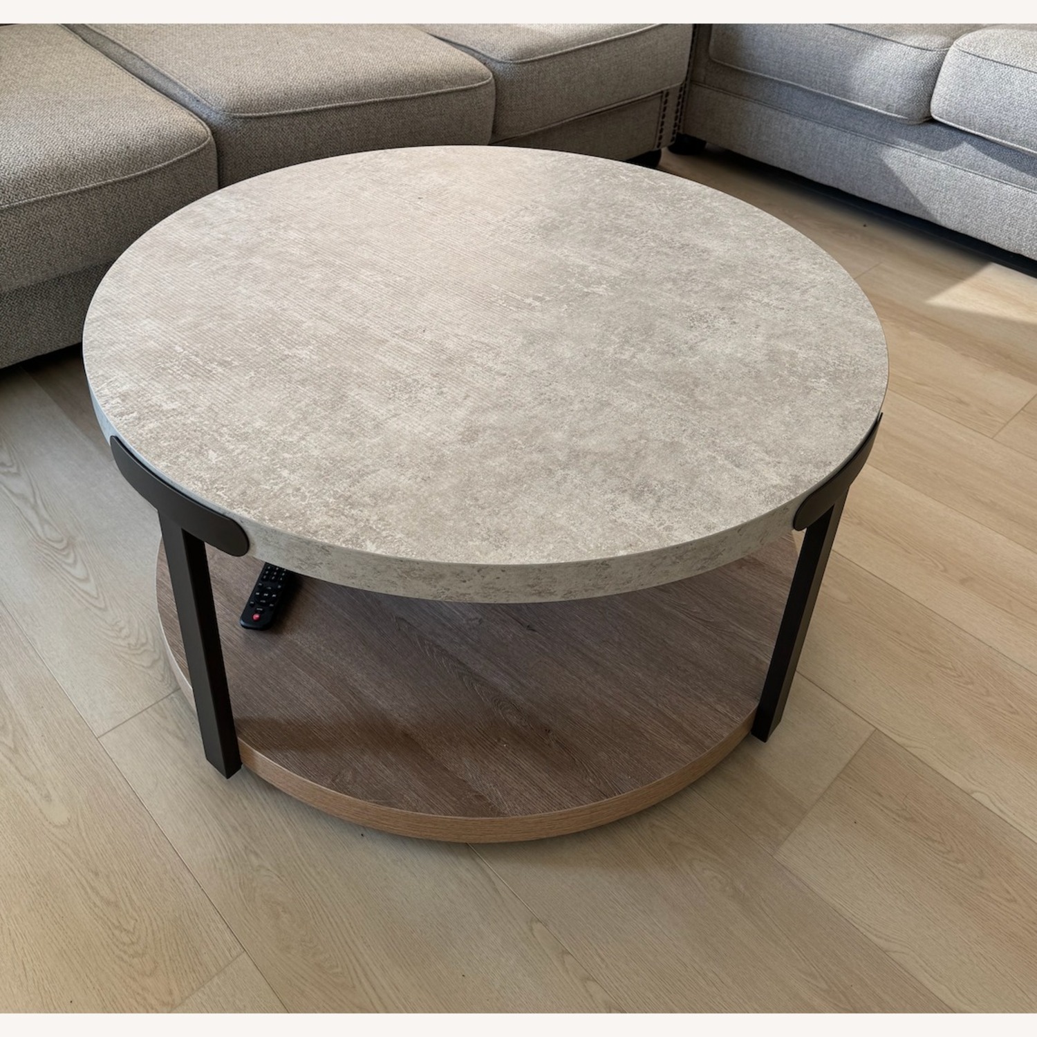 Raymour & Flanigan Darthurst Light Brown Wood Coffee Table - image-1