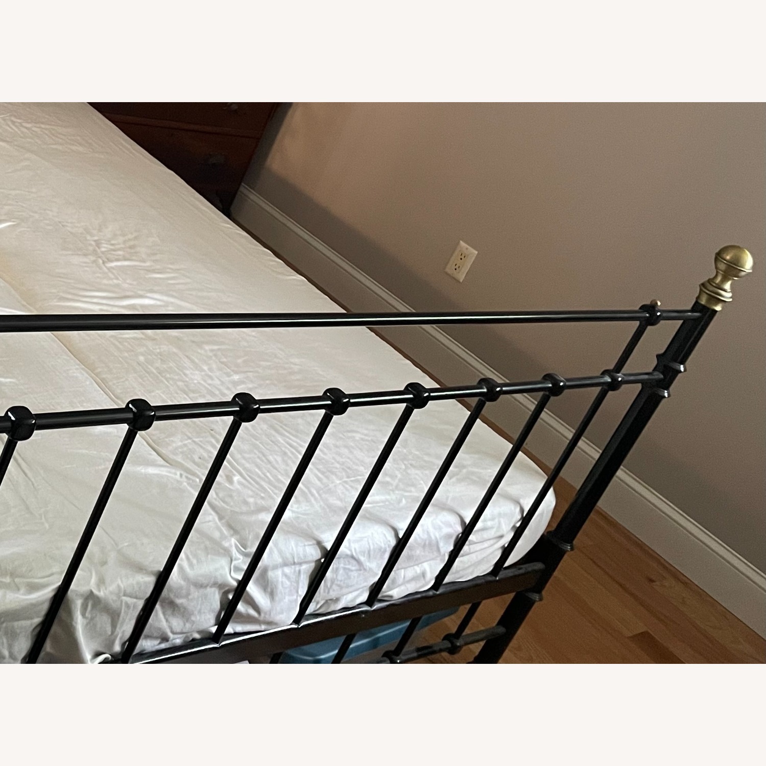 IKEA Vintage Black Metal King Bed - image-6