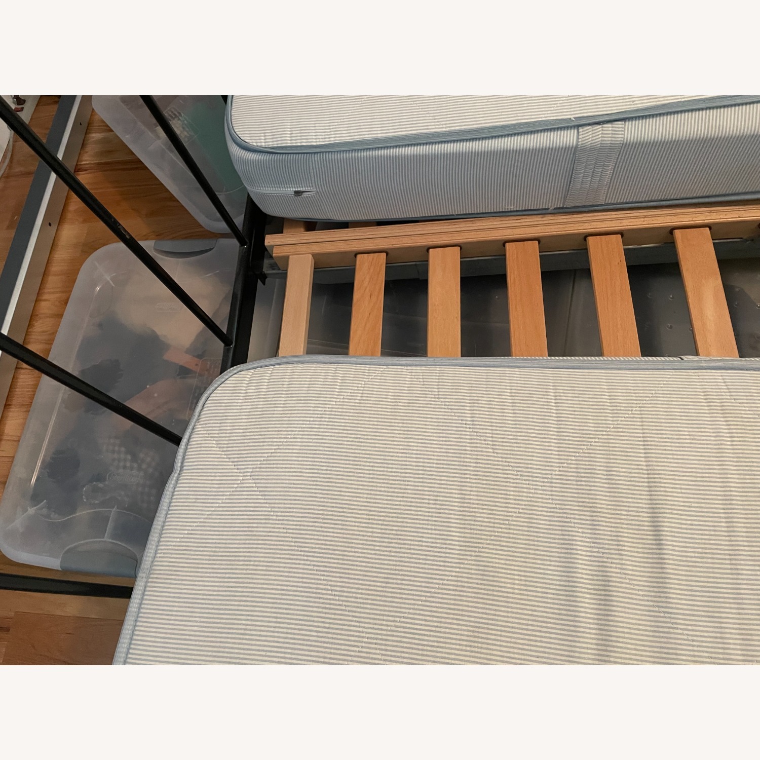 IKEA Vintage Black Metal King Bed - image-3