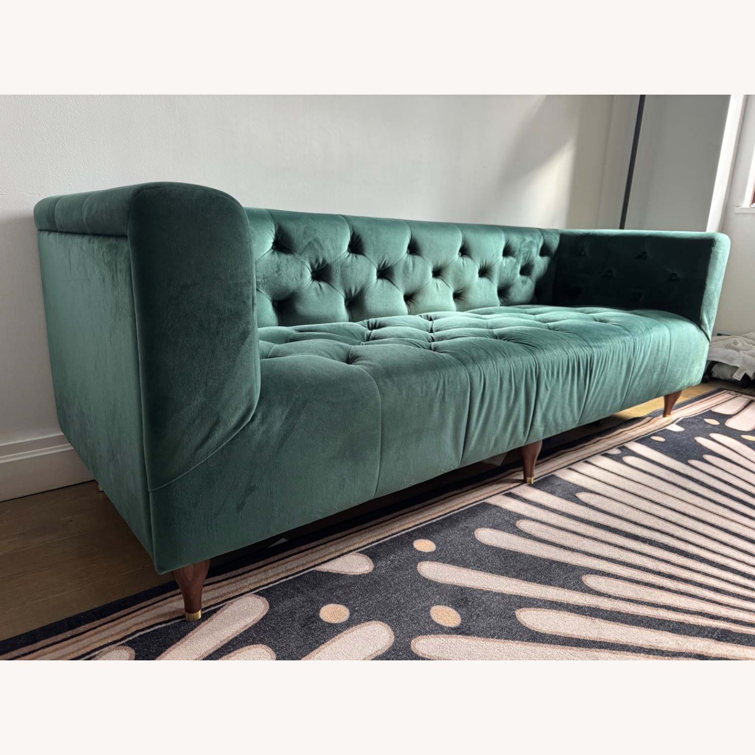 Interior Define Ms. Chesterfield Velvet Sofa - image-3