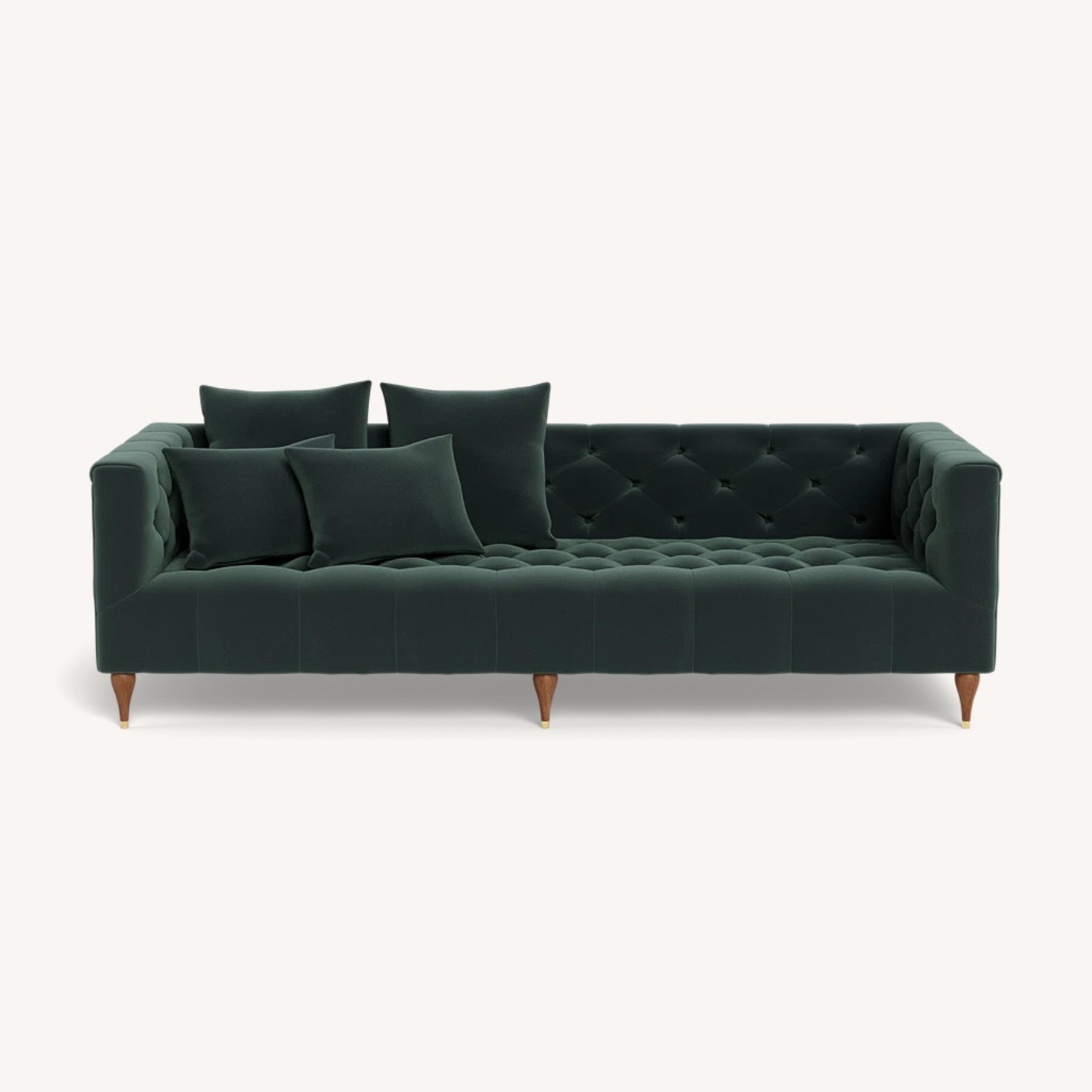 Interior Define Ms. Chesterfield Velvet Sofa - image-6