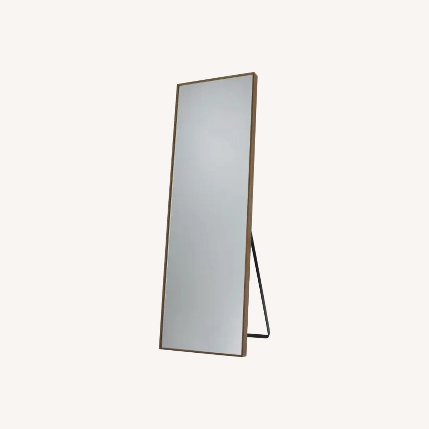 Ligne Roset Walnut Framed Floor Mirror - image-0