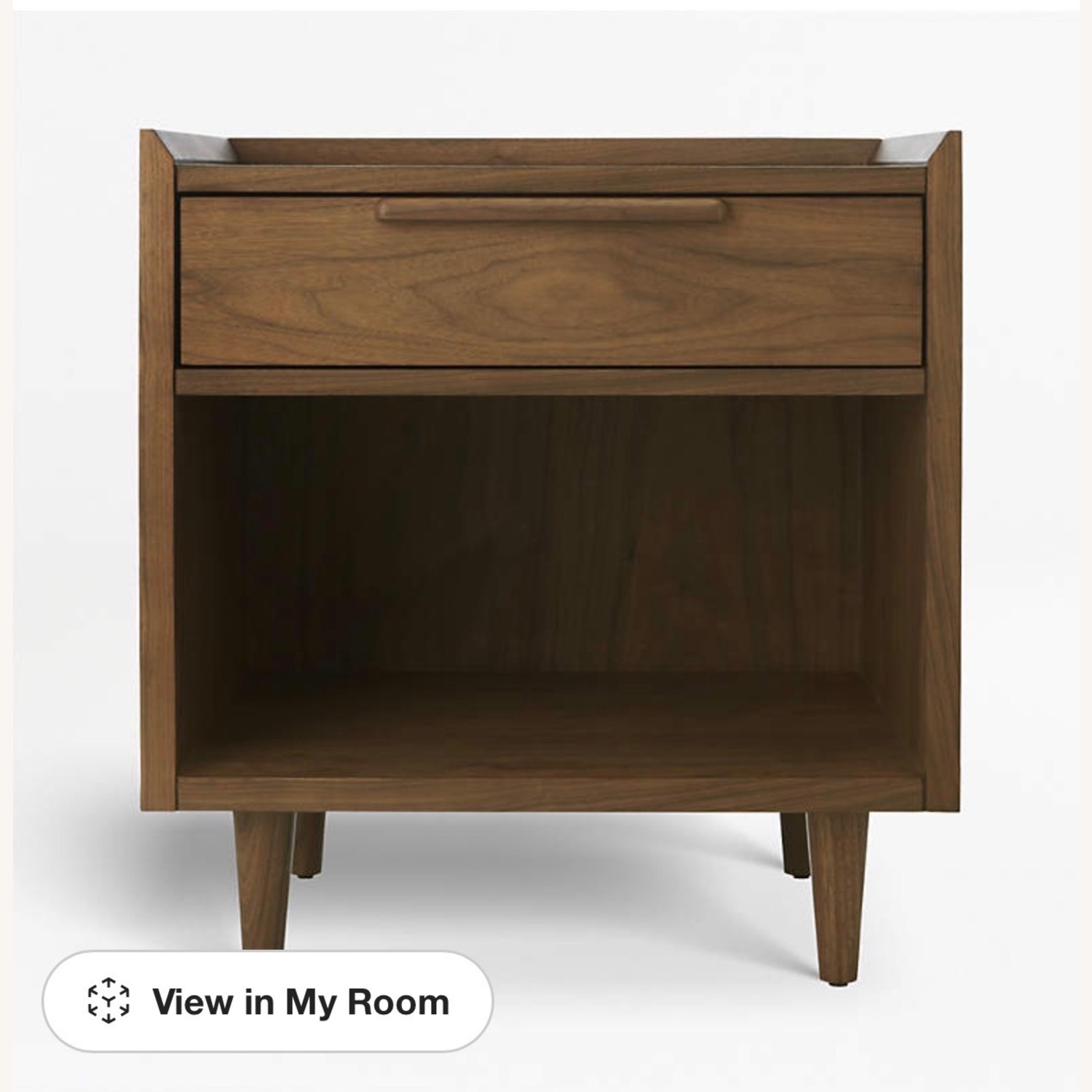 Crate & Barrel Tate Nightstands in Walnut - image-1